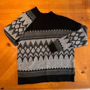 Eddie Bauer - Sweater - Black & Grey - Sz M